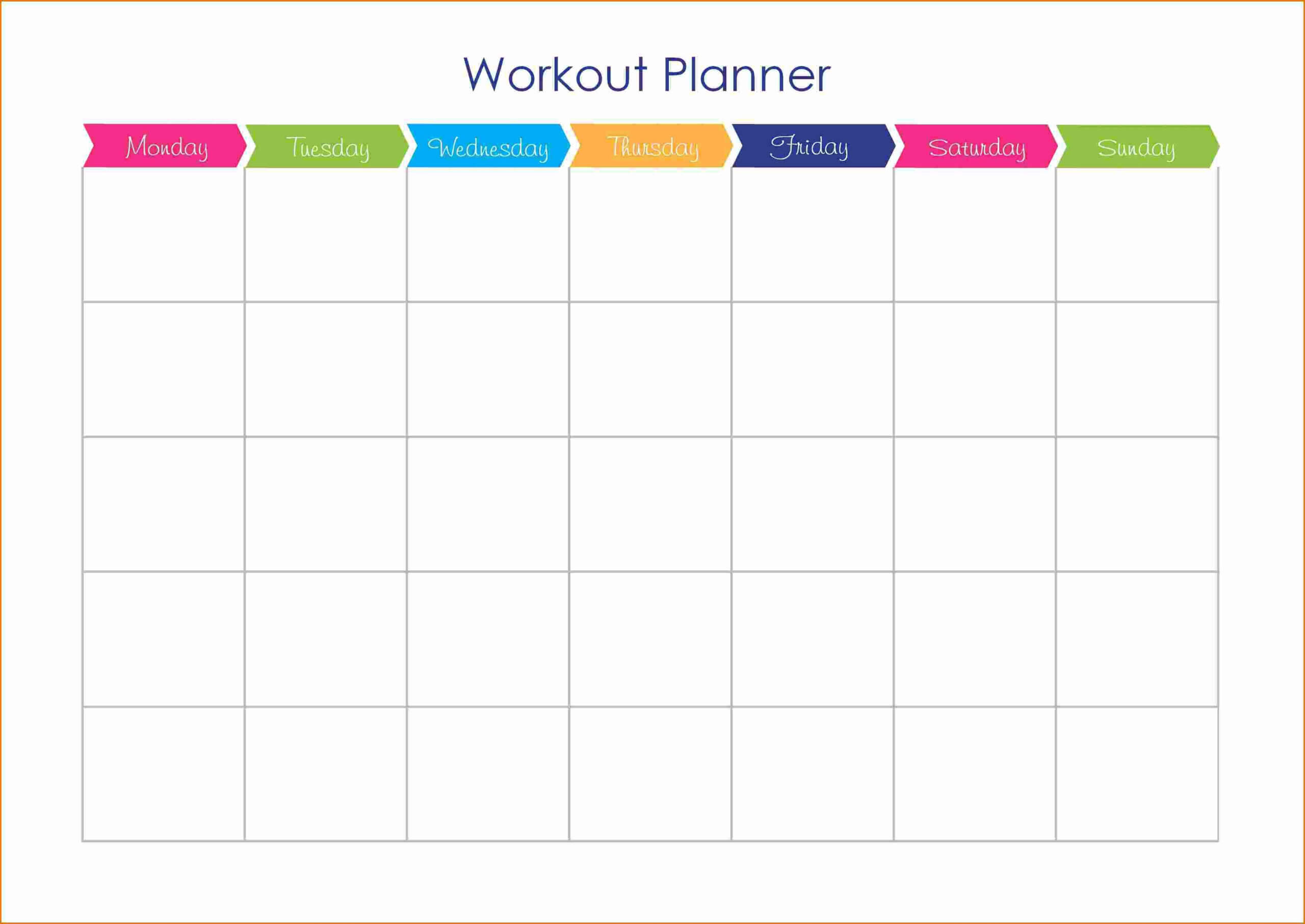 Related Image | Workout Template, Workout Plan Template In Blank Workout Schedule Template