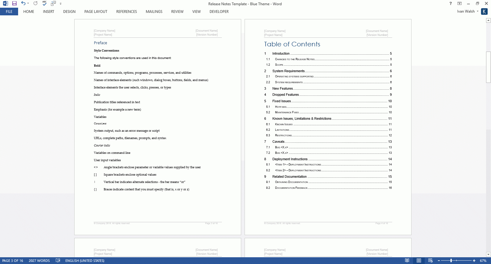 Release Notes Templates Within Software Release Notes Template Word