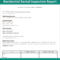 Rental Inspection Report | Property Inspection Checklist With Property Condition Assessment Report Template