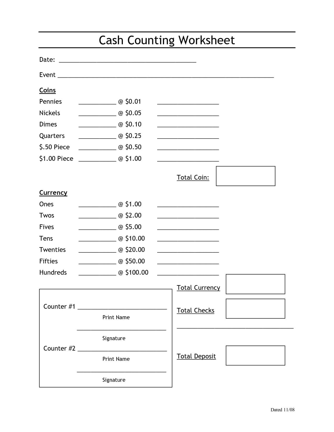 Report Examples End Of Day Cash Register Template Till With End Of Day Cash Register Report Template