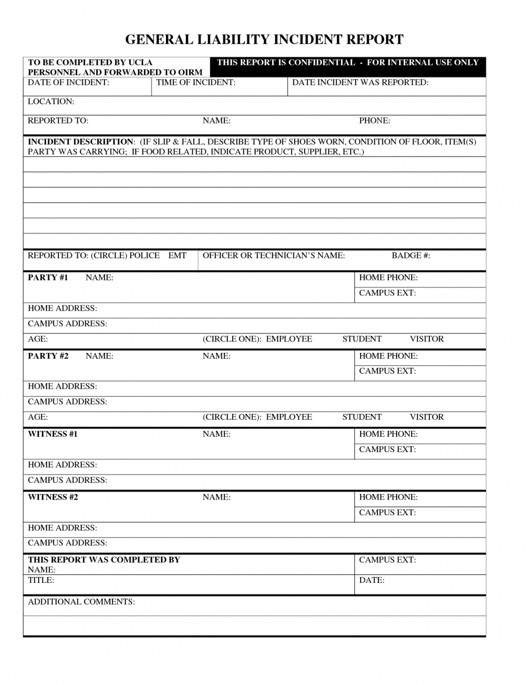 Report Examples Insurance Incident Template Travelers Form Pertaining To Insurance Incident Report Template