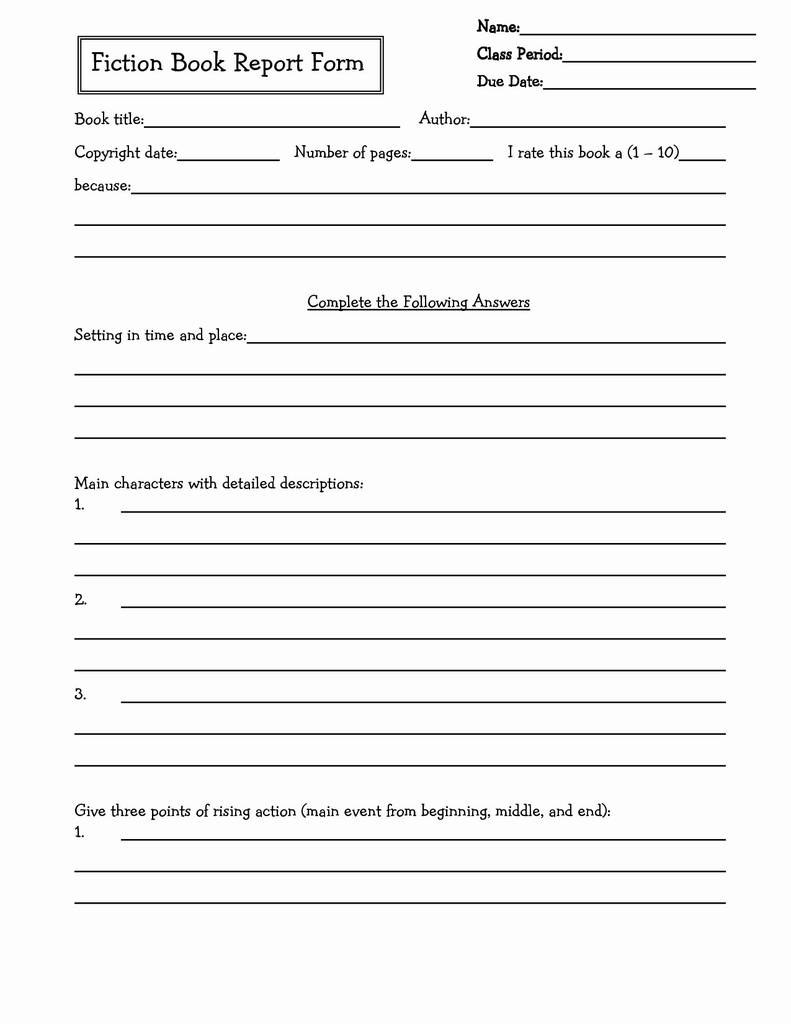Report Form Pro Brilliant Sandwich Book Report Printable Intended For Sandwich Book Report Template