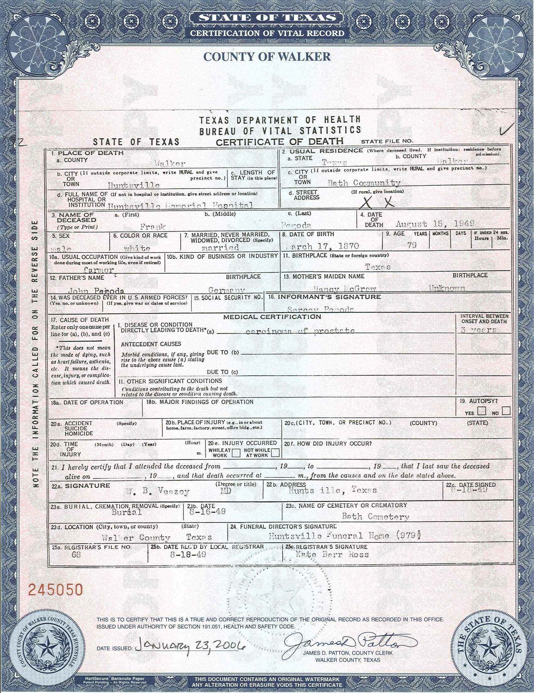 Request Birth Certificates | Birth Certificate Template Pertaining To Fake Death Certificate Template