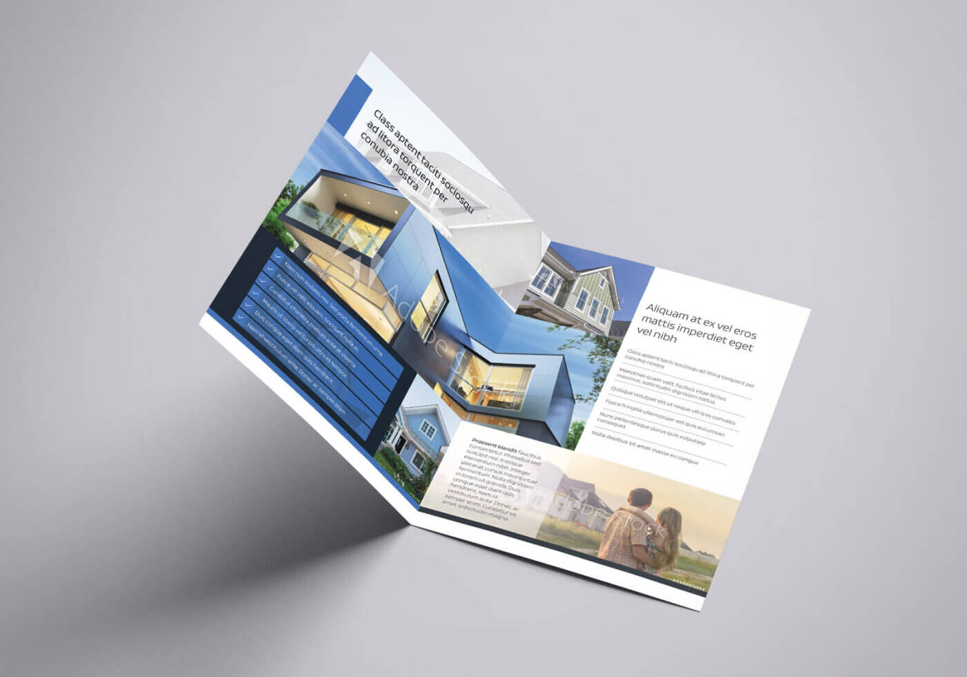 Residential Real Estate Half Fold Brochure Template With Half Page Brochure Template