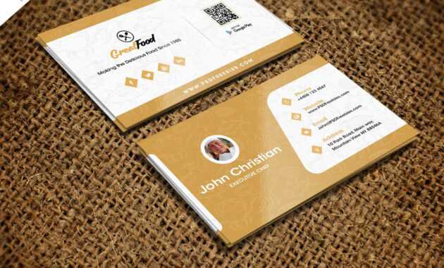 Restaurant Chef Business Card Template Free Psd | Free for Restaurant Business Cards Templates Free