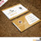 Restaurant Chef Business Card Template Free Psd Pertaining To Free Psd Visiting Card Templates Download