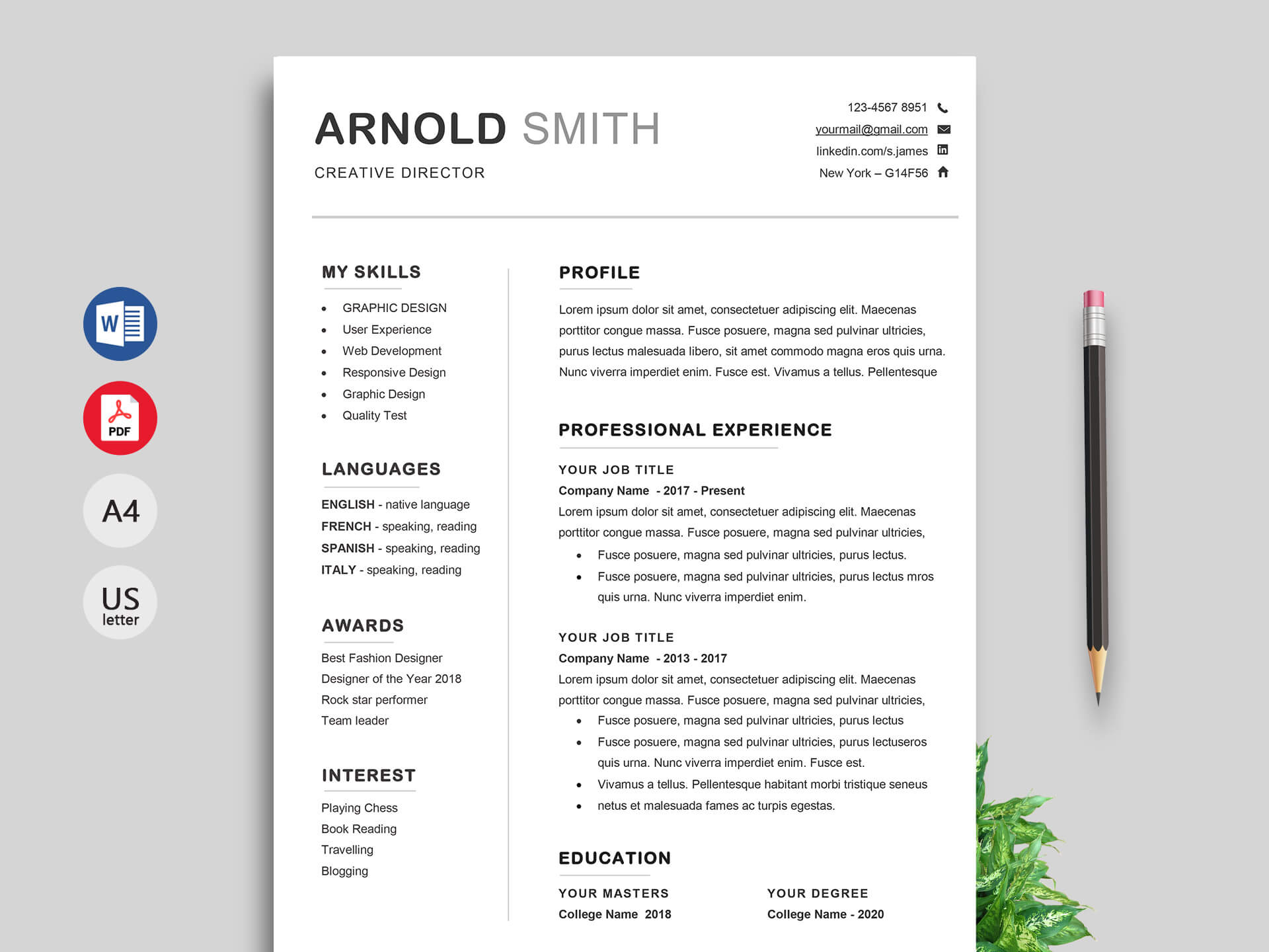 Resume ~ Resume Templates Free Downloads For Microsoft Word Within Free Blank Resume Templates For Microsoft Word
