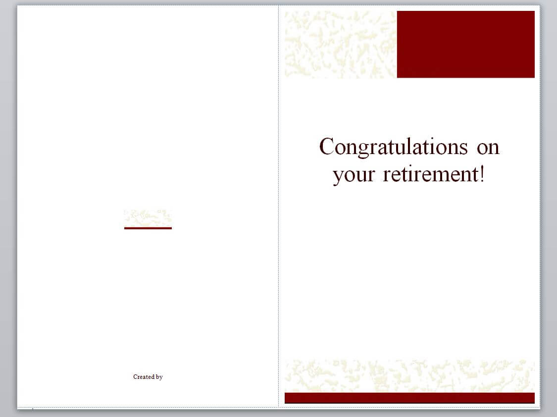 Retirement Card Template | Retirement Cards » Template Haven With Retirement Card Template