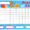 Reward Chart Templates – Word Excel Fomats Inside Reward Chart Template Word