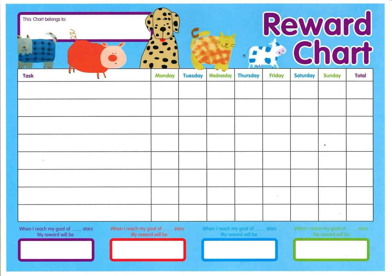 Reward Chart Templates – Word Excel Fomats Inside Reward Chart Template Word