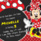 Rocking Minnie Mouse Birthday Invitation Card Template Within Minnie Mouse Card Templates