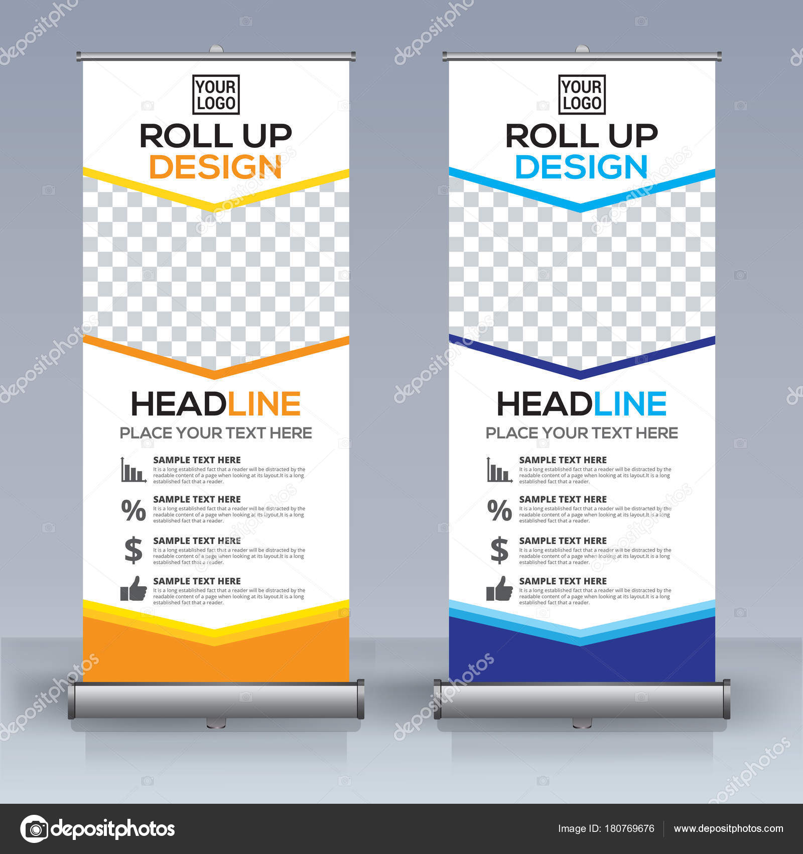 Roll Banner Design Template Vertical Abstract Background Intended For Retractable Banner Design Templates