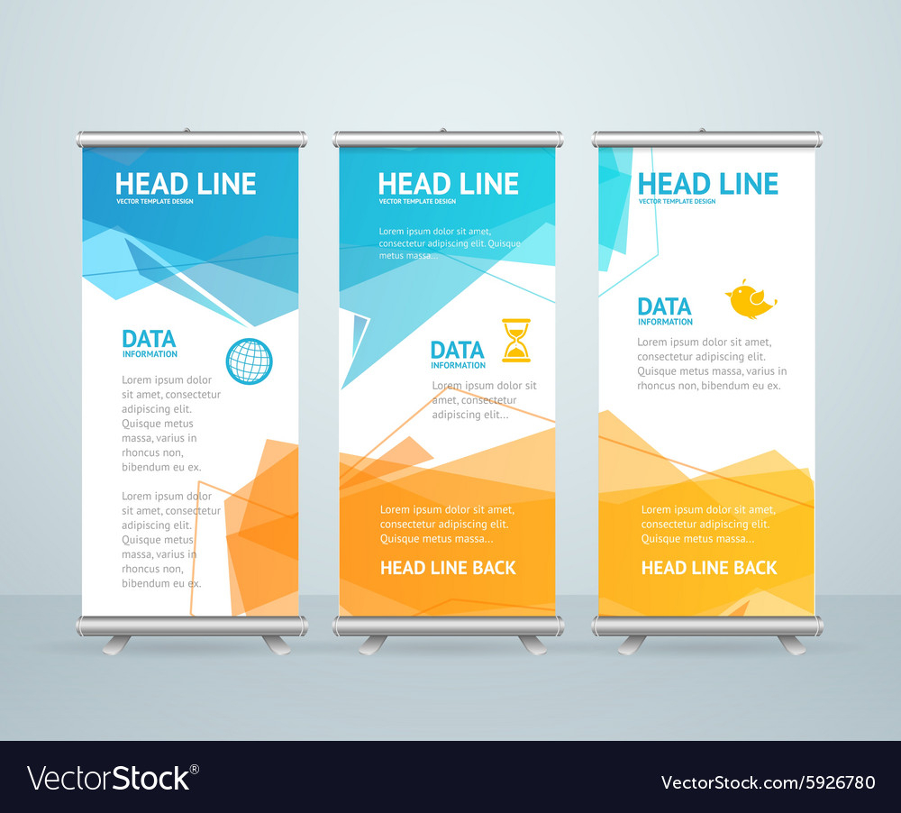 Roll Up Banner Stand Design With Pop Up Banner Design Template