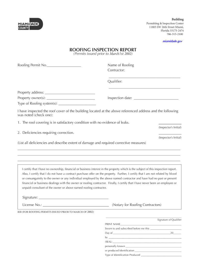 Roofing Inspection Report – Fill Online, Printable, Fillable Pertaining To Roof Inspection Report Template