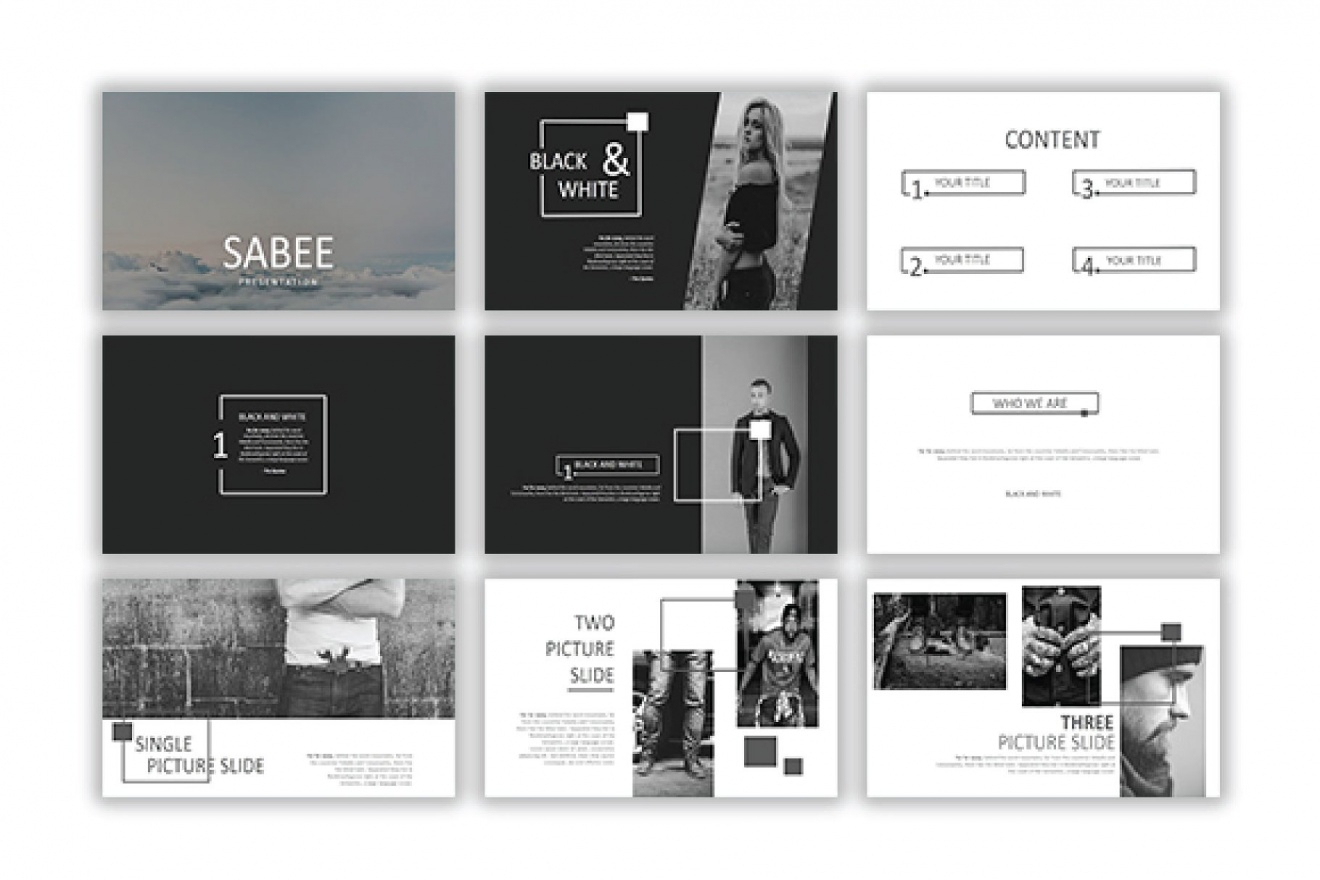 Sabee Powerpoint Template Free Download – Just Free Slides Inside Powerpoint Photo Slideshow Template