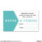 Salon Referral Business Card | Zazzle | Salon Business with Referral Card Template
