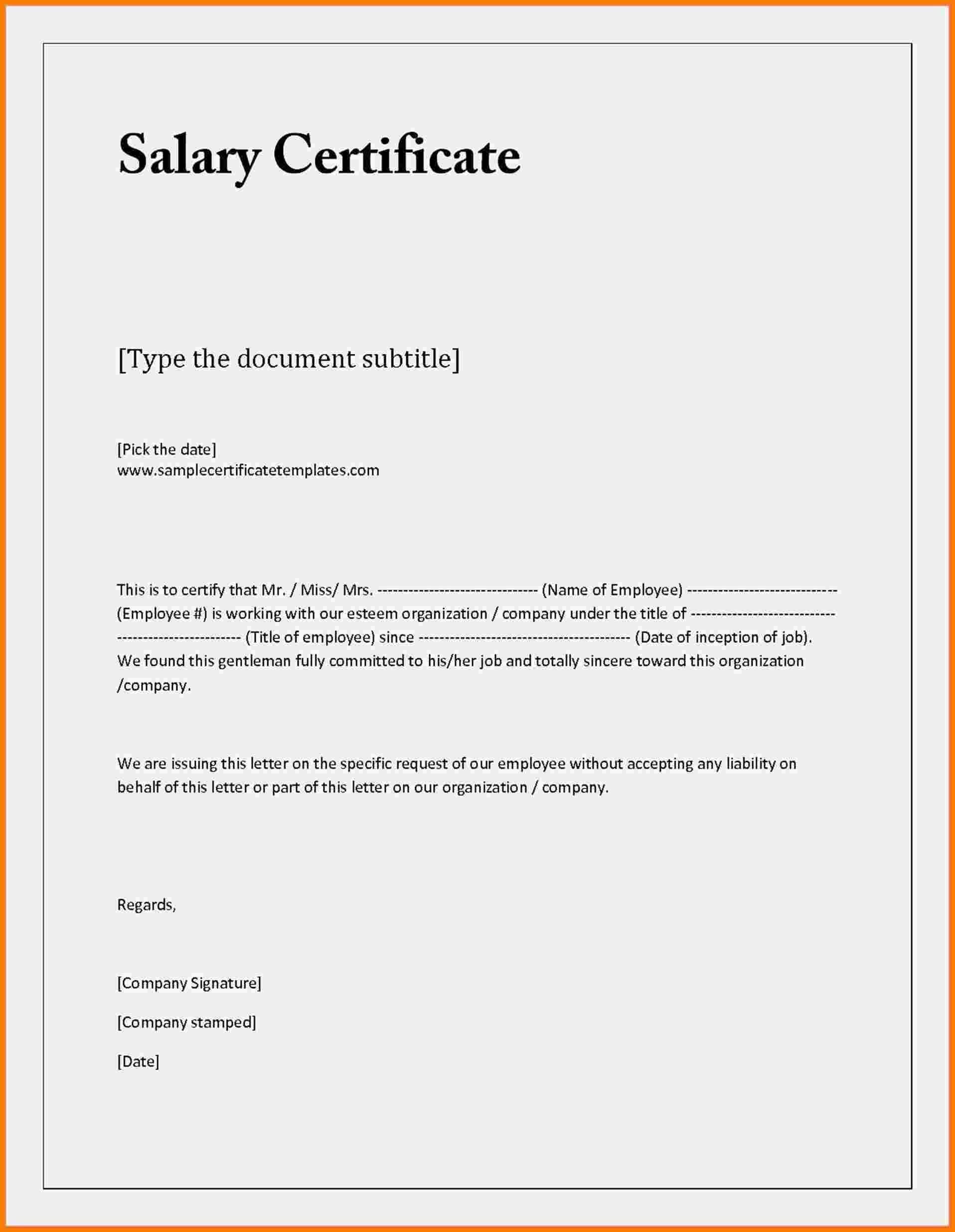 Sample Certificate Of Employment And Compensation – Ironi With Certificate Of Employment Template