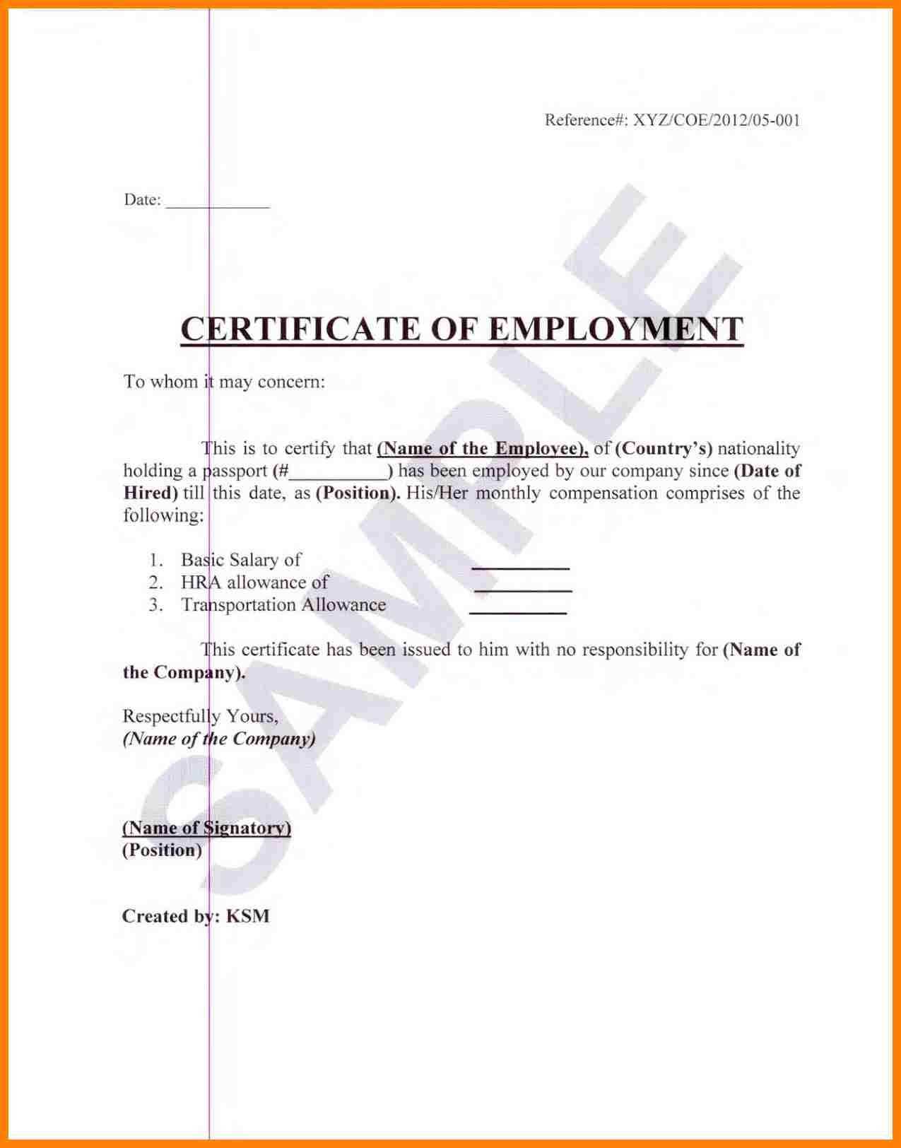 Sample Certification Employment Certificate Tugon Med Clinic Within Sample Certificate Employment Template