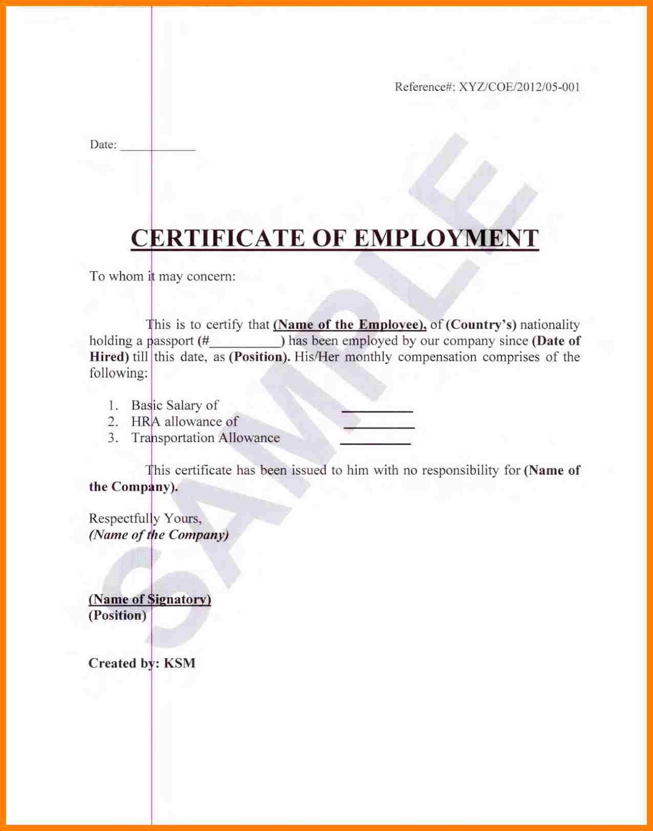 Sample Certification Employment Certificate Tugon Med Clinic Within Template Of Certificate Of Employment