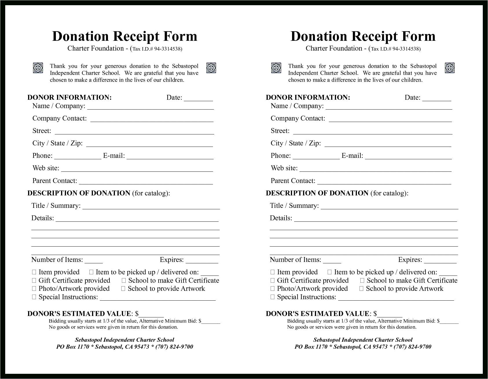 Sample Donation Forms Sale Contract Claim Template Letter With Regard To Donation Report Template