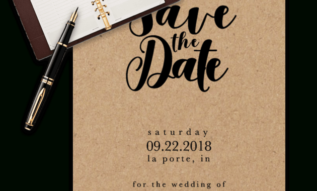 Save The Date Templates For Word [100% Free Download] throughout Save The Date Templates Word