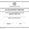 Scholarship Award Certificate Template | Certificate In Present Certificate Templates