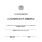 Scholarship Award Certificate | Templates At intended for Certificate Of Appearance Template