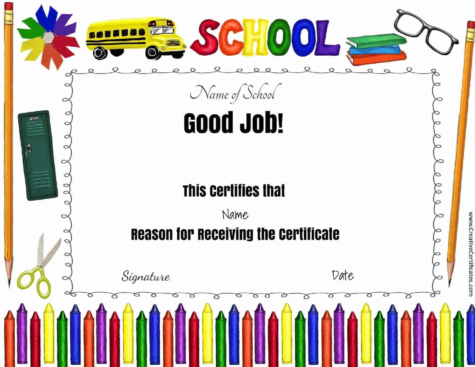 School Certificates For Free Printable Student Of The Month Certificate Templates