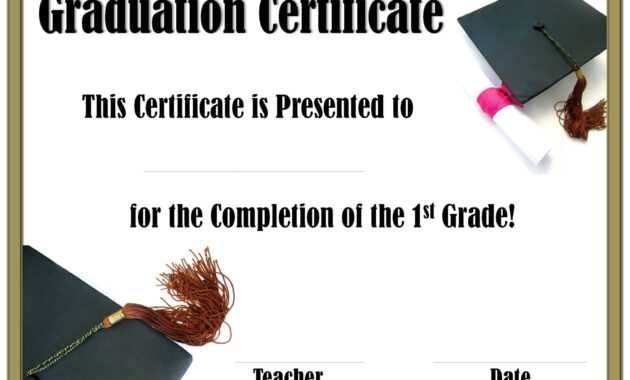 School Graduation Certificates | Customize Online With Or within 5Th Grade Graduation Certificate Template