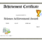 Science Fair Award Certificate Award Certificate Download Inside Hayes Certificate Templates