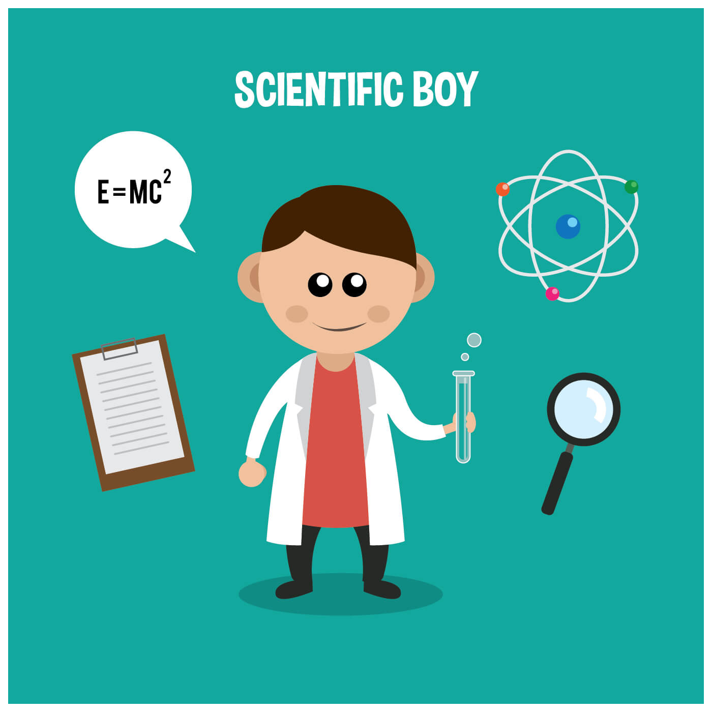 Science Fair Boy - Download Free Vectors, Clipart Graphics With Science Fair Banner Template