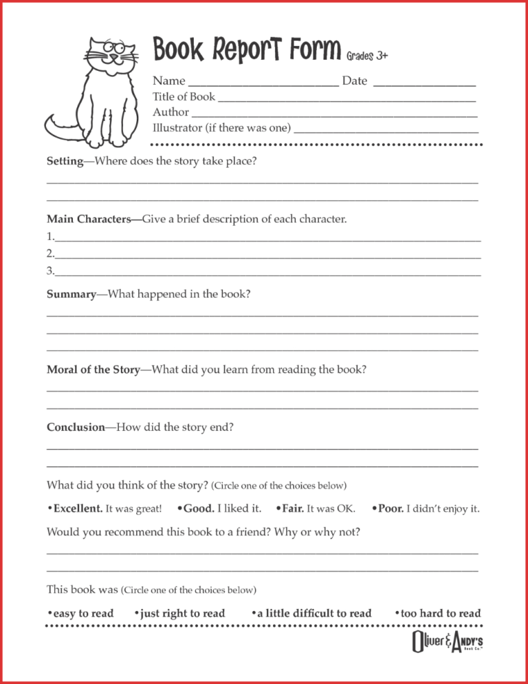 Story Skeleton Book Report Template Best Template Ideas