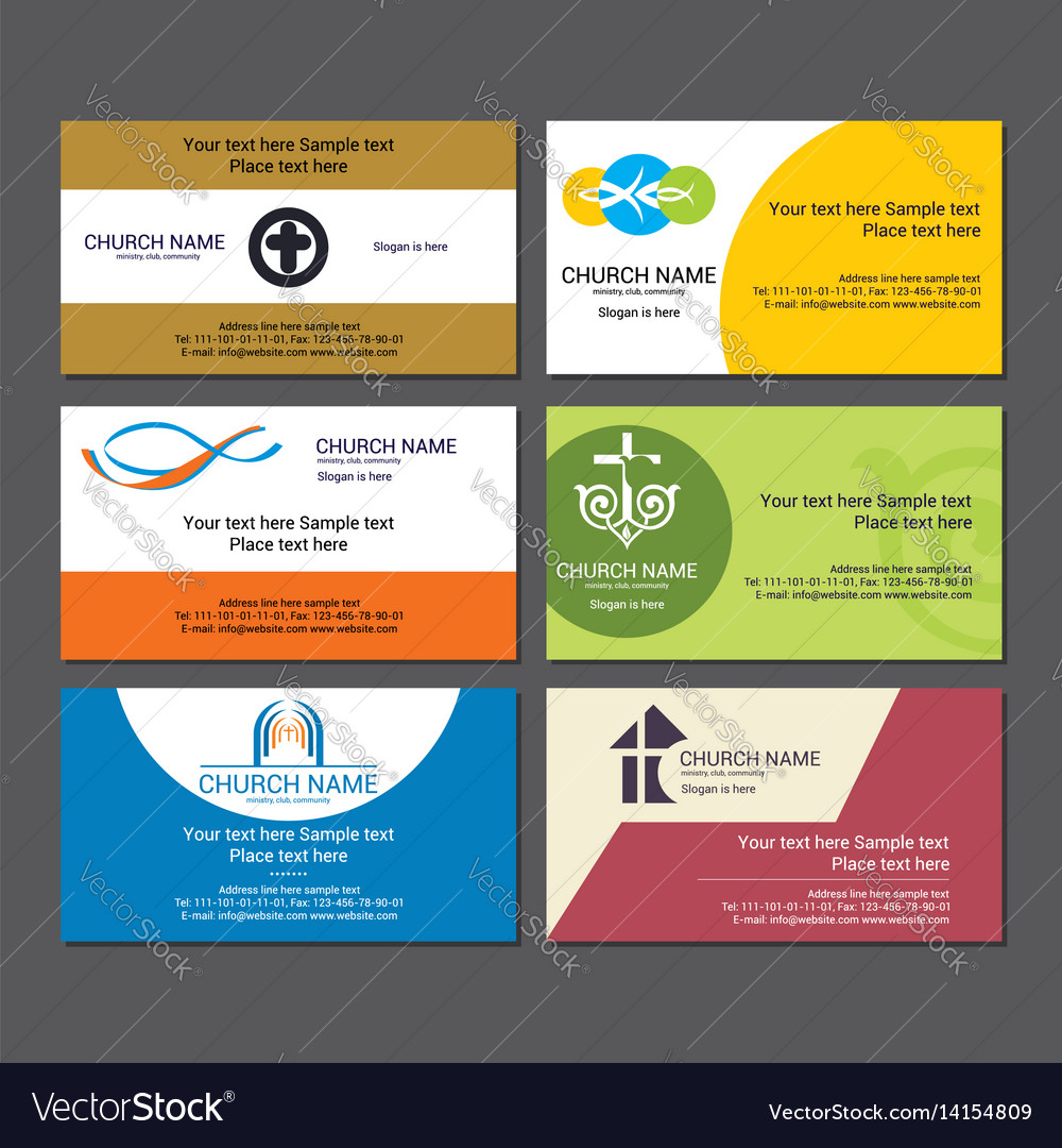 Set Christian Business Cards For The Church Pertaining To Christian Business Cards Templates Free