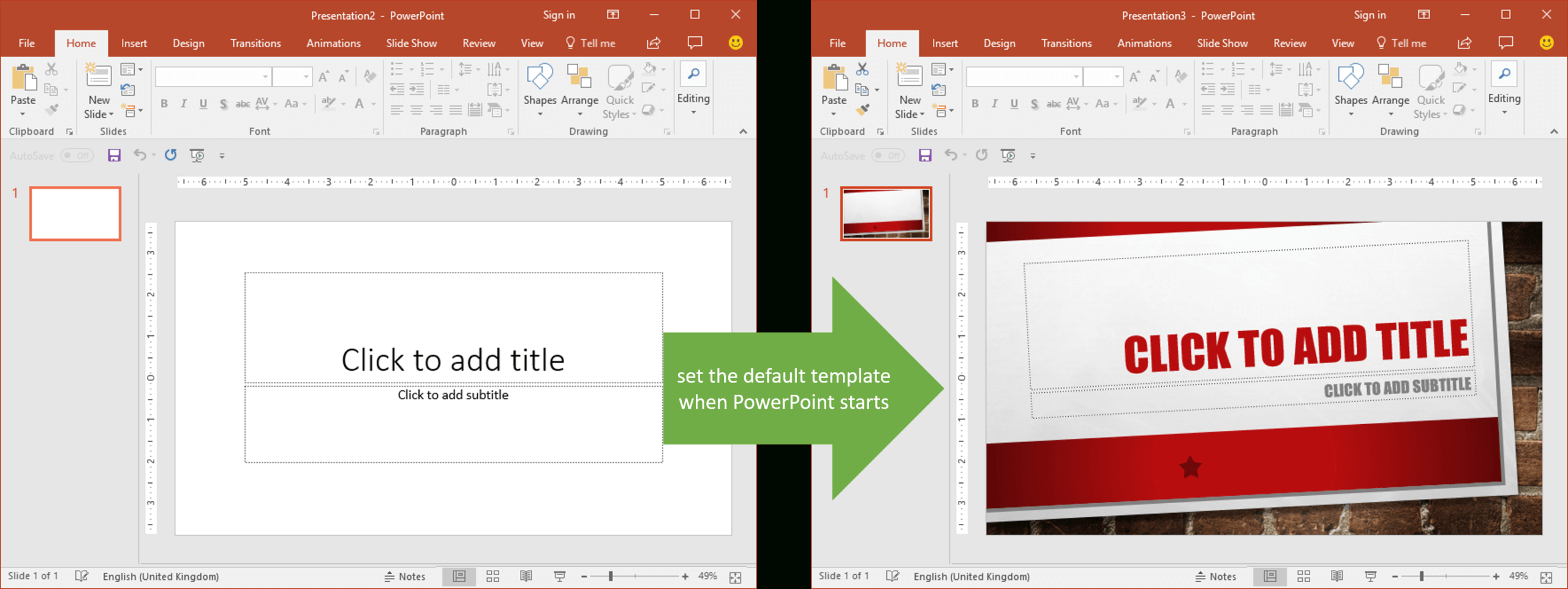 Set The Default Template When Powerpoint Starts | Youpresent Inside Powerpoint Default Template