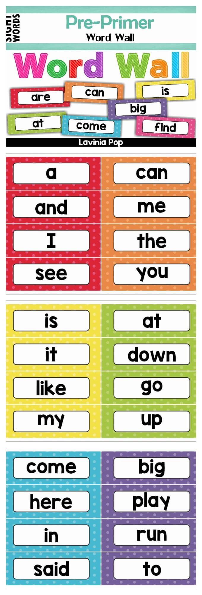 Sight Words Word Wall | Preschool Sight Words, Teaching Pertaining To Blank Word Wall Template Free