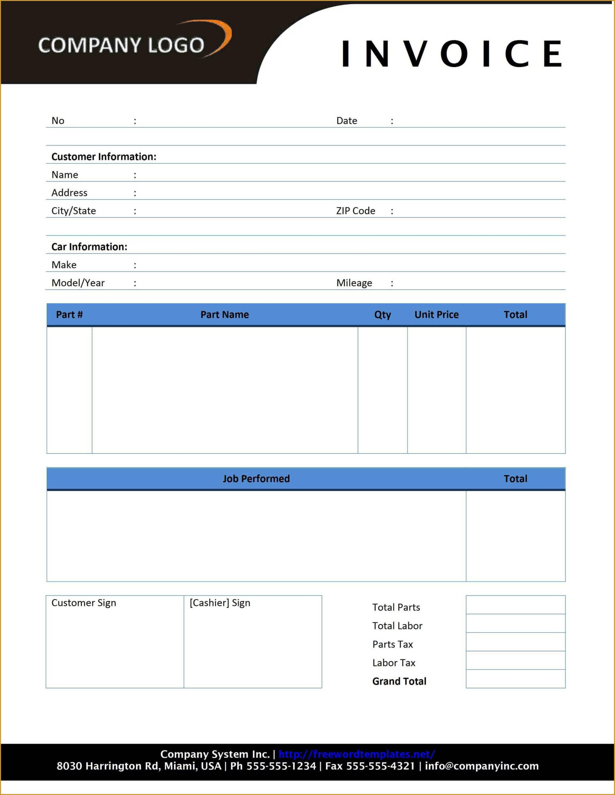 Simple Invoice Templates General Purchase Invoice Template Intended For Web Design Invoice Template Word