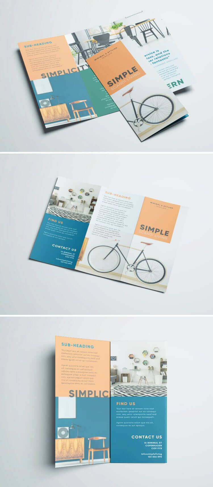 Simple Tri Fold Brochure | Brochure Design, Pamphlet Design Throughout 3 Fold Brochure Template Free Download