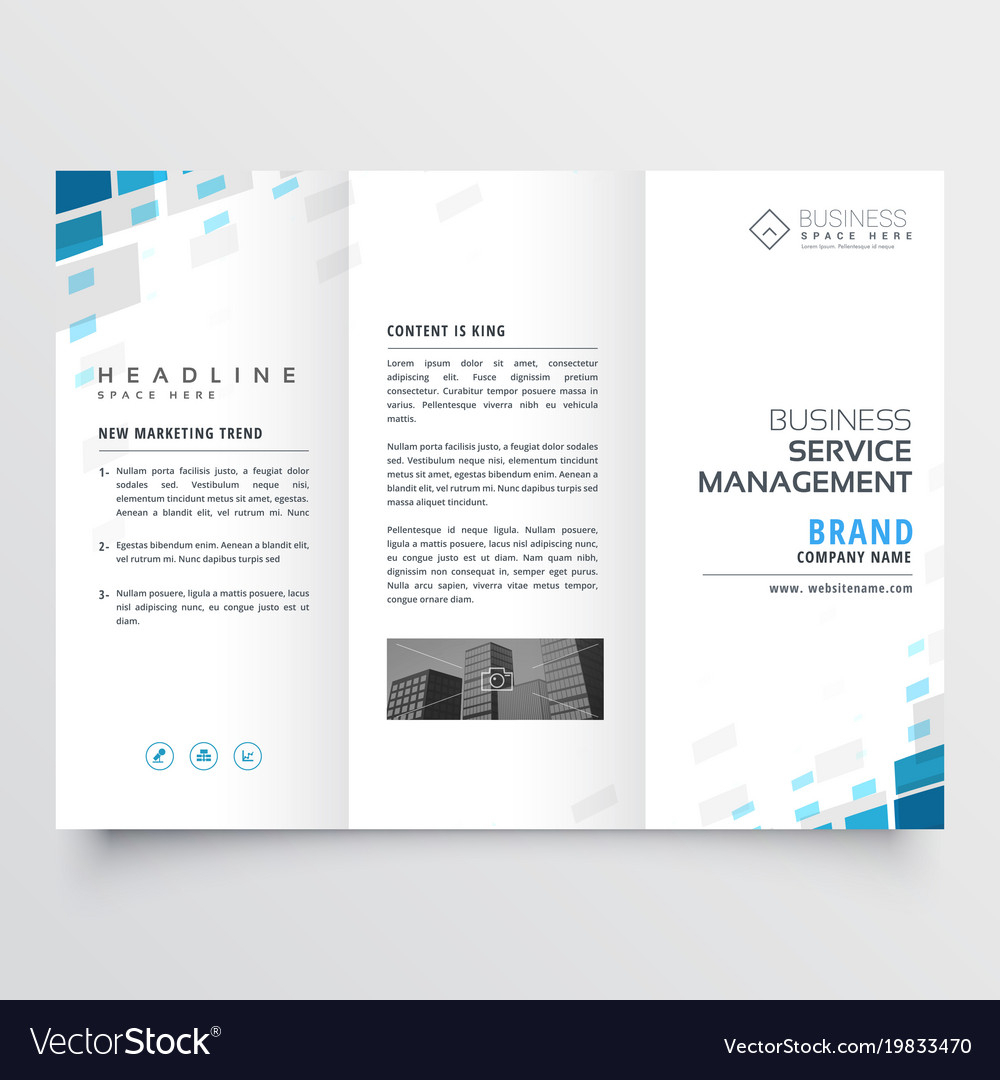Simple Trifold Business Brochure Template Design For One Page Brochure Template