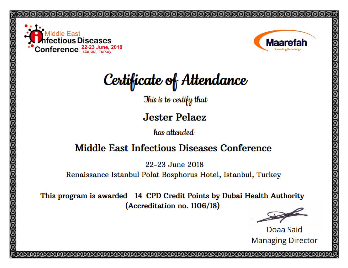 Simplecert Certificates Of Attendance Intended For Certificate Of Attendance Conference Template