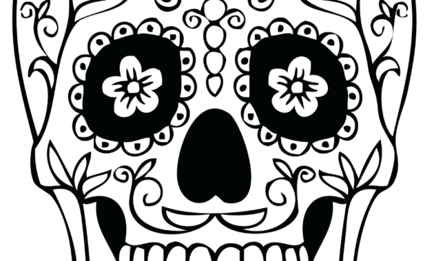 Skull Stencils Free Printable – Shakeprint.co Pertaining To within Blank Sugar Skull Template