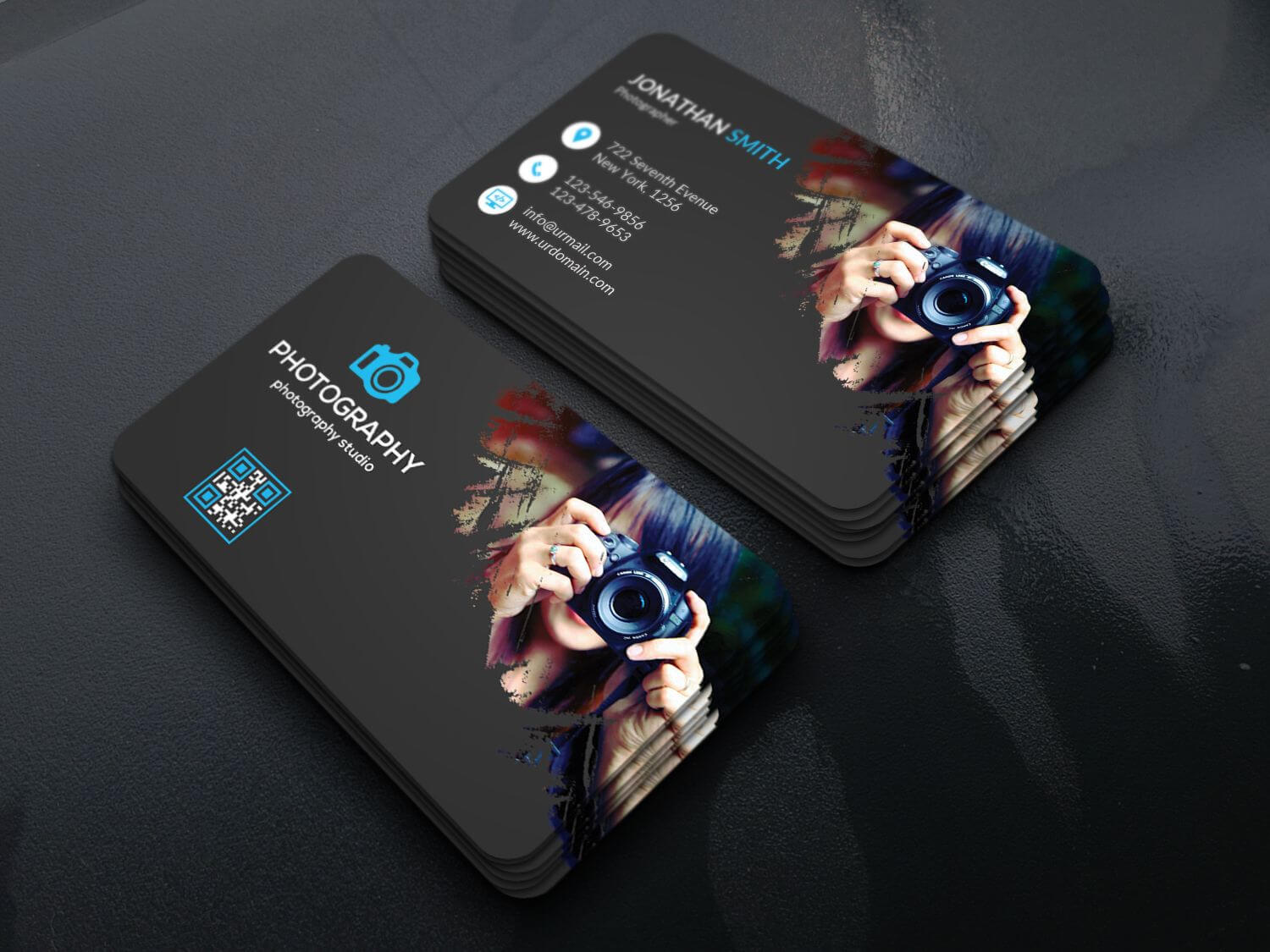 Smart Photography Business Card Corporate Identity Template With Regard To Photographer Id Card Template