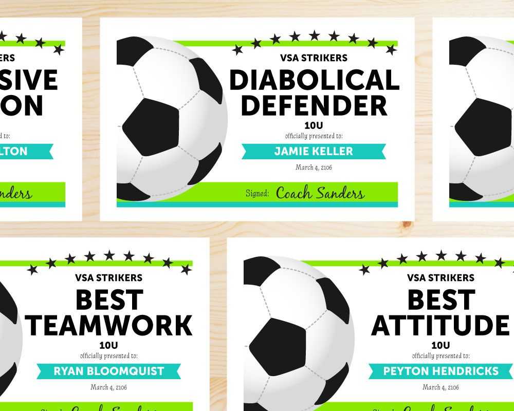 Soccer Award Categories Judy Havrilla | Soccer, Soccer With Regard To Soccer Award Certificate Template