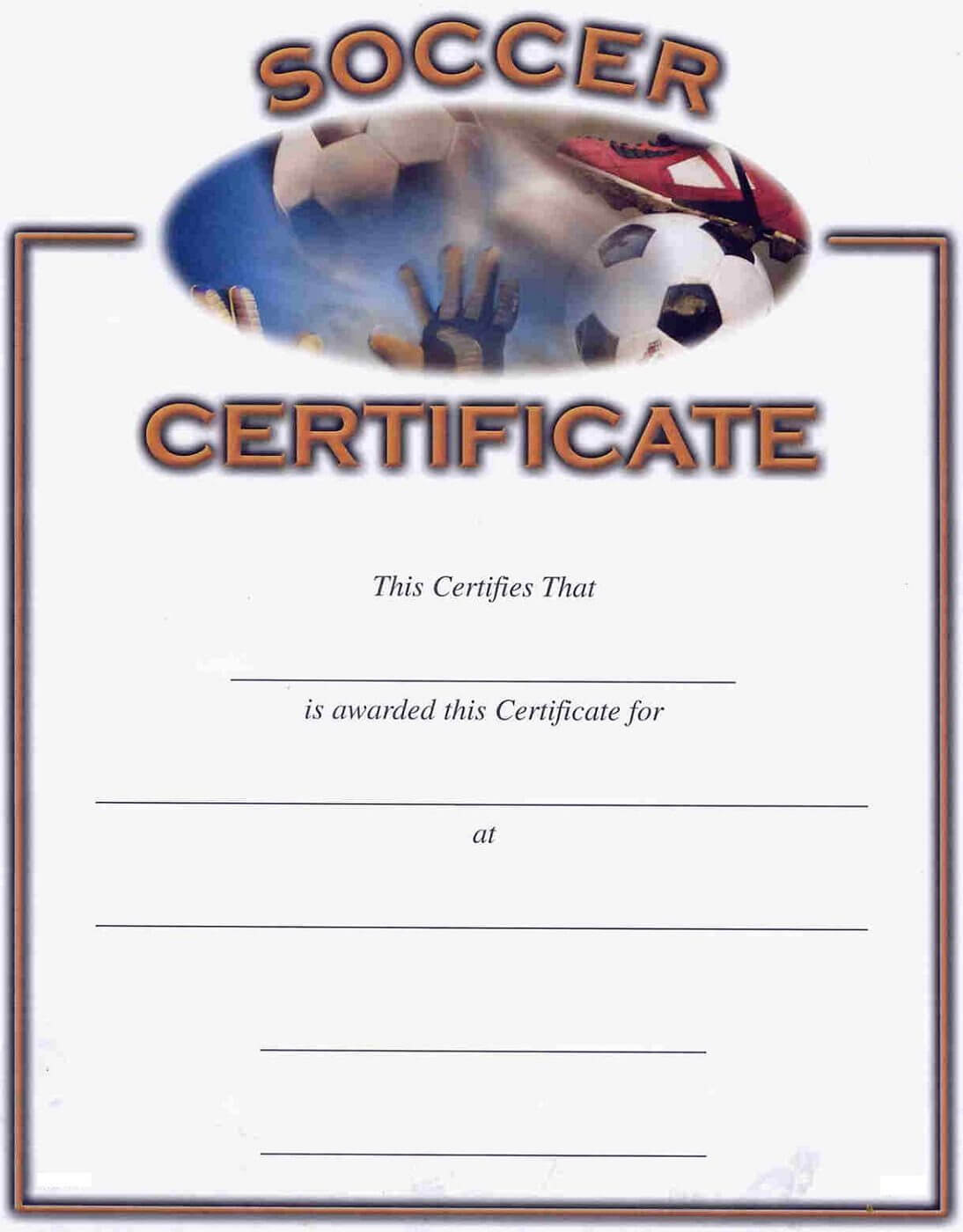 Soccer Award Certificates – Kids Learning Activity For Soccer Certificate Templates For Word