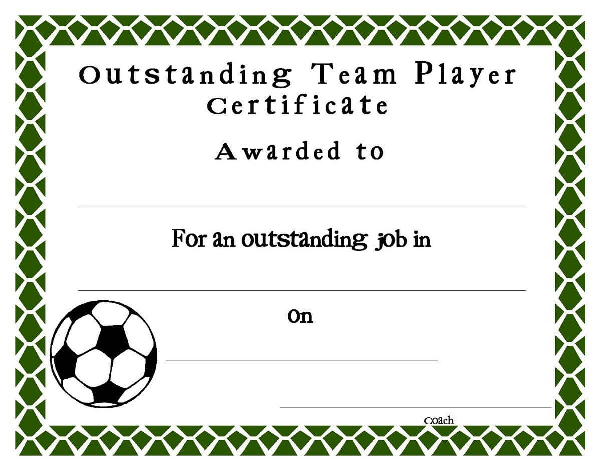 Soccer Award Certificates Template | Kiddo Shelter | Free Throughout Football Certificate Template