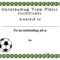Soccer Certificate Templates Blank | K5 Worksheets for Soccer Certificate Templates For Word