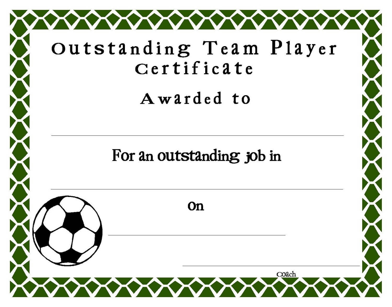 Soccer Certificate Templates Blank | K5 Worksheets For Soccer Certificate Templates For Word