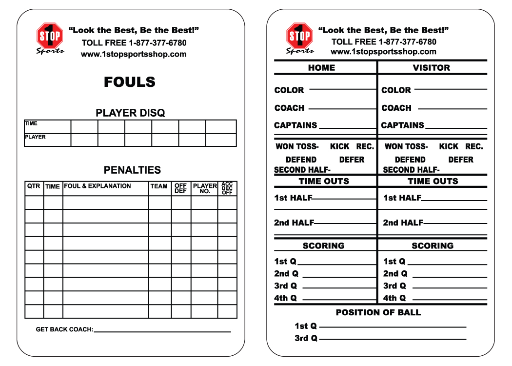 Soccer Referee Game Card Template ] - Ncsl Welcomes A New With Football Referee Game Card Template