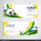Soccer Tournament Modern Sport Banner Template Stock Vector Throughout Sports Banner Templates