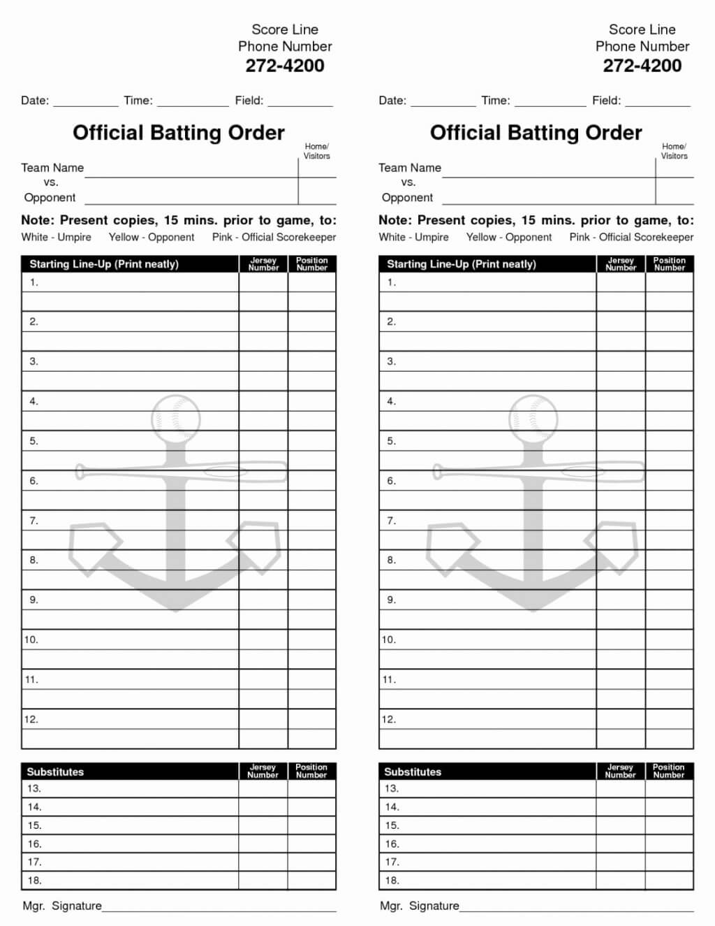 Softball Field Line Up Regarding Free Baseball Lineup Card Template