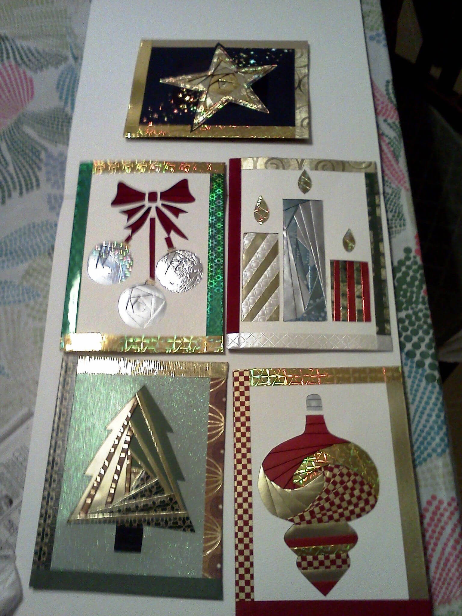 Some Of My Iris Fold Cards For Christmas | Iris Folding For Iris Folding Christmas Cards Templates